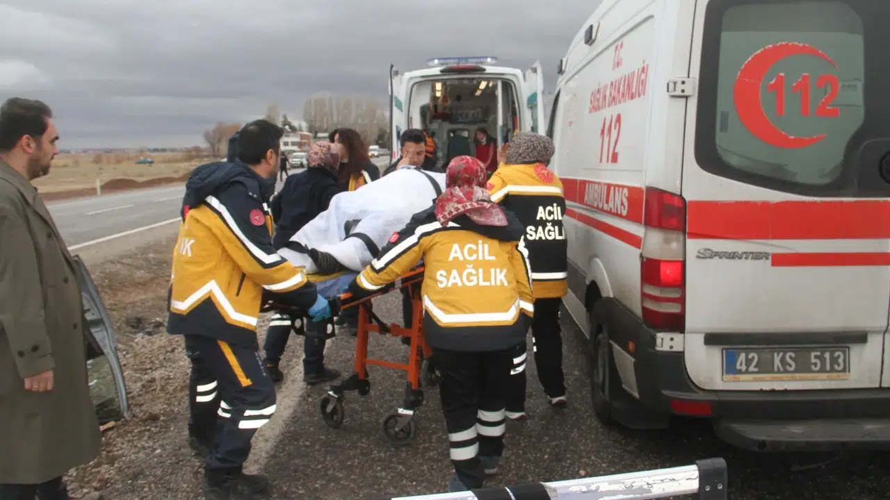 Konya'da acı kaza! Aynı aileden 6 kişi yaralandı