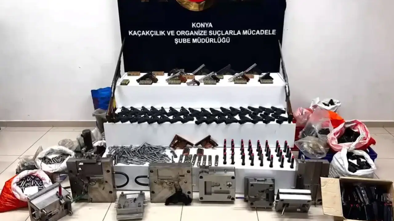 Konya'da yasa dışı silah operasyonu: 6 şüpheli tutuklandı