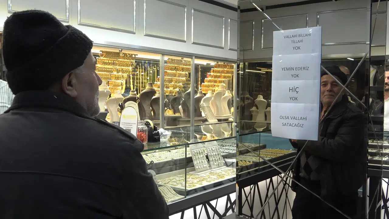 Altın hiç mi yok? Vallahi Billahi yok! Kuyumcular çaresiz kaldı