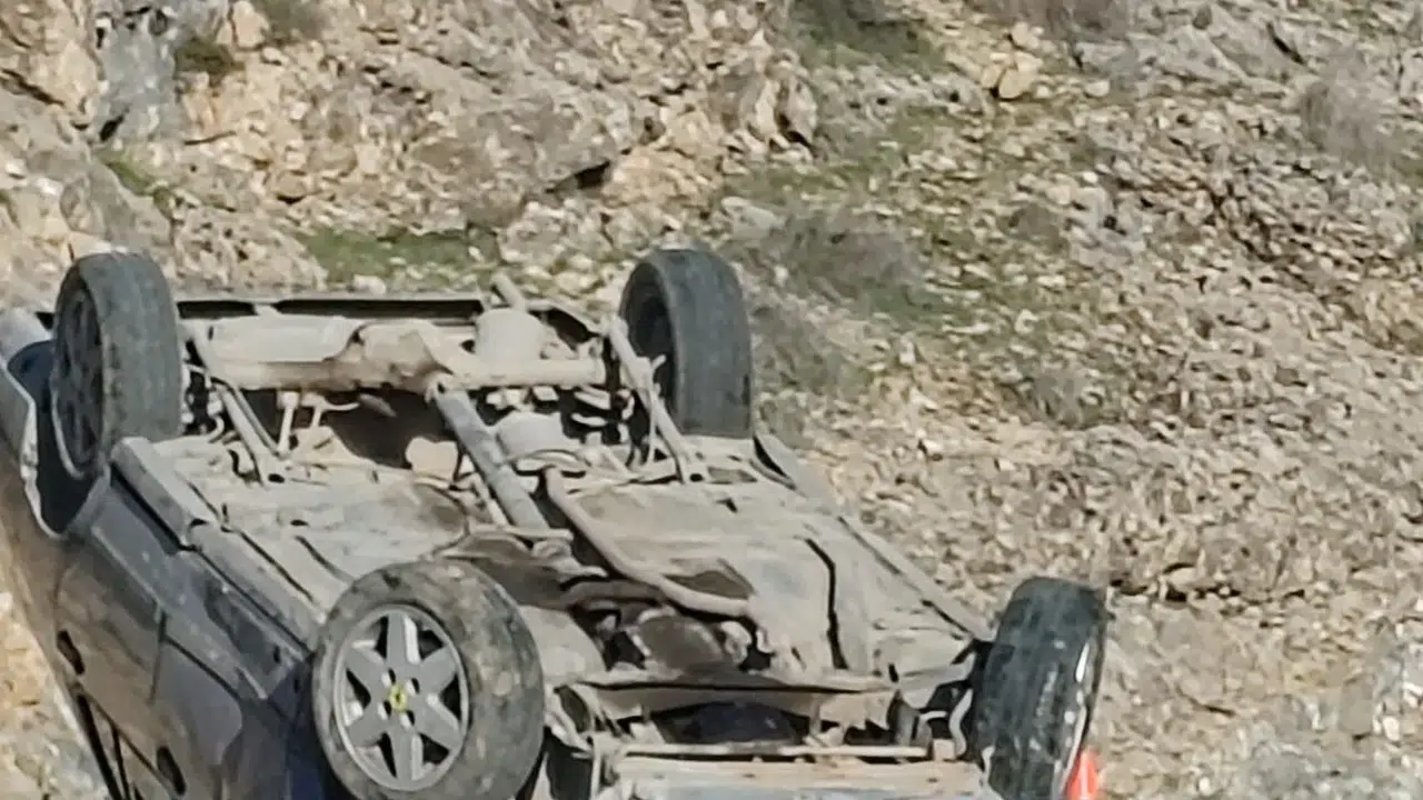 Konya'daki bu kazadan sürücü yara almadan kurtuldu