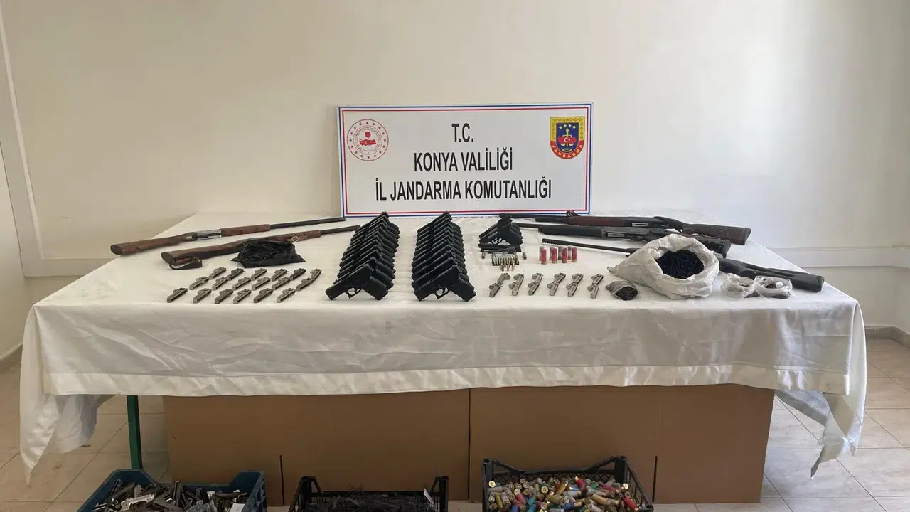 Konya'da jandarmadan silah kaçakçılığı operasyonu