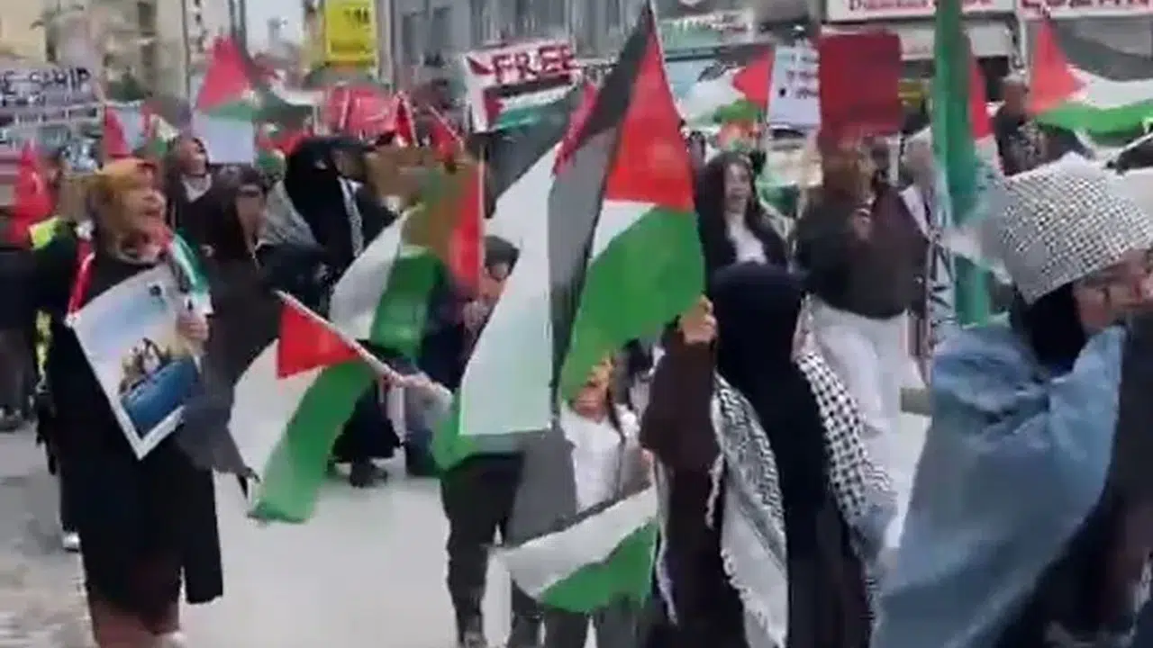 Konya'nın Ereğli ilçesi tek yürek oldu: Filistin'e destek