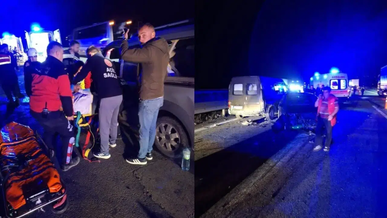 Zincirleme kaza: 7 birbirine girdi çok sayıda ölü ve yaralı var