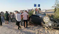 Konya’da Suriyeli gençler kaza yaptı. 4 kişi yaralandı
