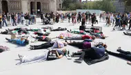 Notre Dame Katedrali önünde Gazze protestosu