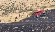 30 dönümlük alan yandı