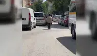 Elektrikli skuter valizle trafikte seyreden kişinin yeni görüntüleri ortaya çıktı