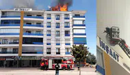 Konya'da yangın paniği. 5 katlı apartmanda alevleri gören 112'yi aradı