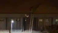 Özel güvenlikçi konseri çatıda kaçak izleyen genci aşağı attı