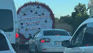 Konya yine şaşırtmadı: Çılgın aşıktan 4 metrelik buket