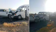 İşçi servisi kaza yaptı: Çok sayıda yara ıvar