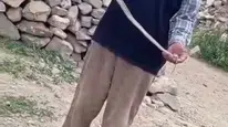 Eve girmeye çalışan yılanı çıplak elle yakaladı