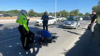 Konya'da otomobilin çarptığı bisikletli ağır yaralandı