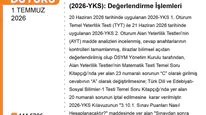 YKS 1 soru iptal, 1 sorunun şıkkı değişti