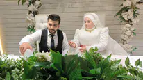 Konya'da Taşkın ve Karabakla aileleri evlatlarını evlendirdi