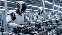 O fabrikaları artık yürüyen ve konuşan robotlara emanet