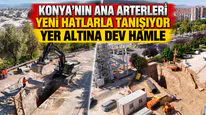 Konya'nın ana arterleri yeni hatlarla tanışıyor: Yer altına dev hamle