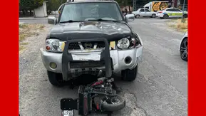 Konya'da pikap ile motosiklet çarpıştı: 1 yaralı