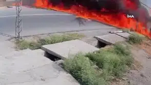 Askeri uçak yola böyle çakıldı