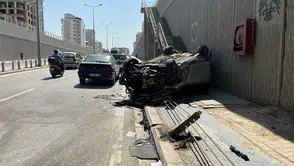 Konya'daki battı çıktı savaş alanına döndü: Kazada 1 kişi yaralandı