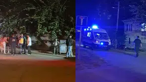 Sinir krizi geçiren kadının bağırış sesleri sokağı inletti