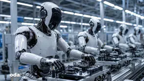 O fabrikaları artık yürüyen ve konuşan robotlara emanet