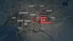 Şanlıurfa'da 5,4 büyüklüğünde deprem