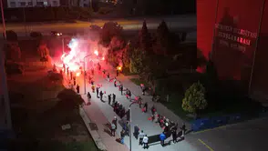Konya'da dünya şampiyonu sporcuya coşkulu karşılama