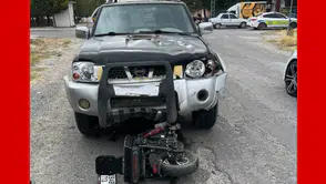 Konya'da pikap ile motosiklet çarpıştı: 1 yaralı