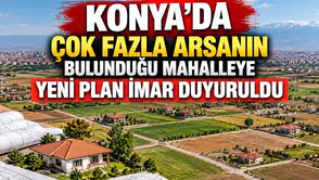 Konya'nın müstakil evlerle dolu olan mahallesine yeni plan: İmar duyuruldu