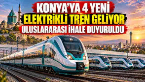 Konya’ya 4 yeni elektrikli tren geliyor: Uluslararası ihale duyuruldu