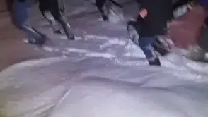 85 yaşındaki hasta leğenle taşındı: İnsan boyu karda nefes nefese operasyon