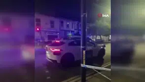 "Sürücüsüz taksi": Polisin güvenlik şeridi çektiği olay yerine daldı