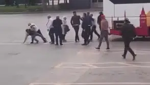 Bu da terminalinde yolcu ile şoför kavgası