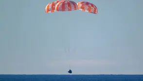 10 günlük Ay görevi sona erdi: 4 astronot okyanusa indi