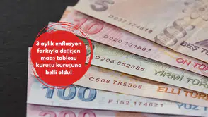 3 aylık enflasyon farkıyla değişen maaş tablosu kuruşu kuruşuna belli oldu!