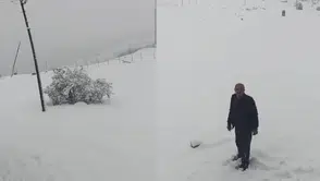 Konya'da kar kalınlığı 25 santimetreye ulaştı: Mayıs ayında kış havası