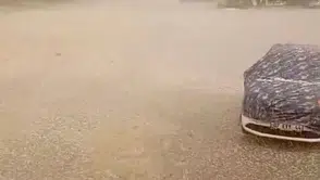 Hem dolu felaketini kaydetti hem böyle dua etti
