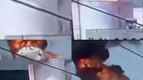 Korkunç olayın merkezindeydi: İşçinin hayatını kaybettiği patlama anı