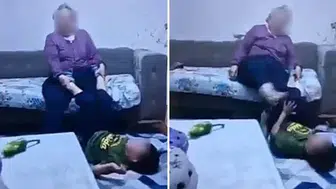 Babaanneden torununa dayak: Görenler şok oldu