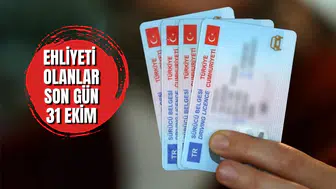 Ehliyeti olan milyonlarca kişi dikkat! Son gün 31 Ekim...