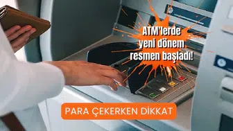 ATM'lerde yeni dönem resmen başladı! Para çekerken dikkat