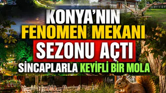 Konya’nın fenomen mekanı sezonu açtı: Sincaplarla keyifli bir mola