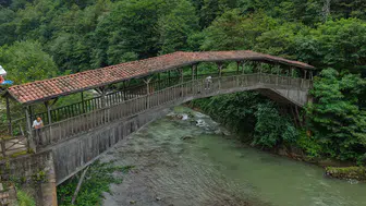 Tarihi Kiremitli Köprü turistlerin gözdesi oldu: Anıtsal eser