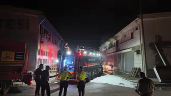 Konya’da iş yerinde yangın paniği