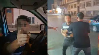 Konya'da motosiklet sürücüsüne yumruklu saldırı
