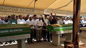 Konya'da silahlı saldırıda ölen kuyumcu son yolculuğuna uğurlandı