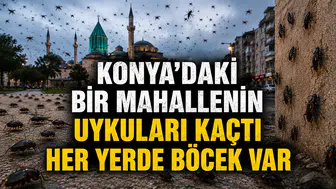 Konya’daki bir mahallenin uykuları kaçtı: Her yerde böcek var