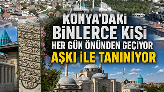 Konya'daki binlerce kişi her gün önünden geçiyor: Aşkı ile tanınıyor