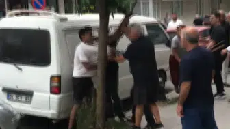 Hırsızlarla vatandaş arasında demir sopalı, taşlı kavga
